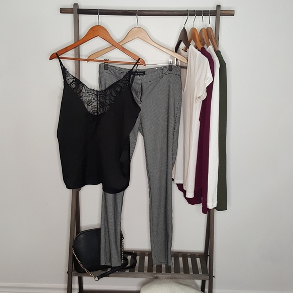 Checkered Straight Dress Pants - Picture 5 of 7